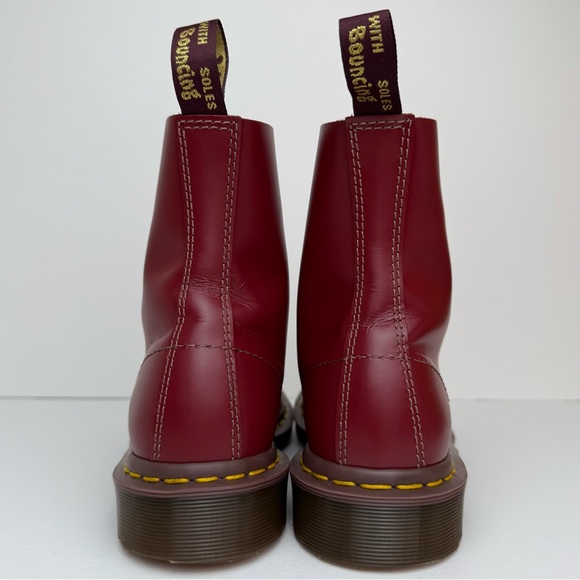 Dr. Martens Oxblood Red MIE Quilon Leather 1460 England Lace Up Boots UK 5 - Picture 11 of 16
